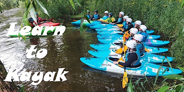 Adults beginner learn to kayak course event promotion