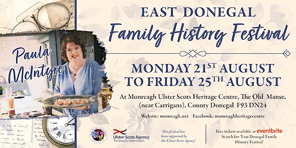East Donegal Family History Festival event promotion