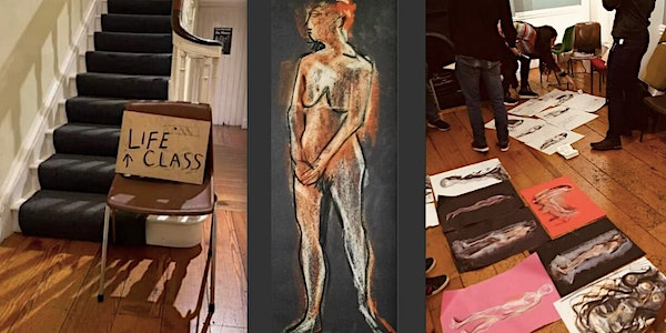 Friday Evening Life Drawing event promotion