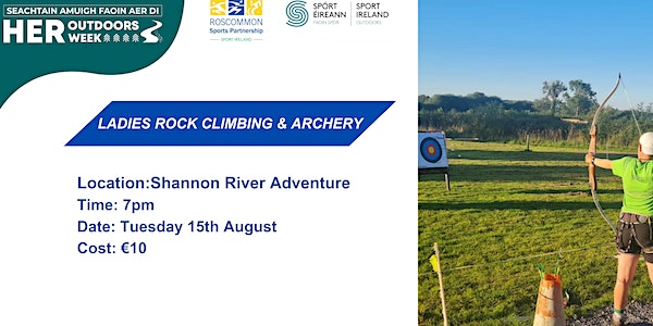 HER Outdoors Week - Rock Climbing & Archery event promotion