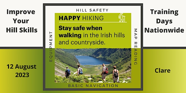 Happy Hiking - Hill Skills Day - 12th August - Clare event promotion