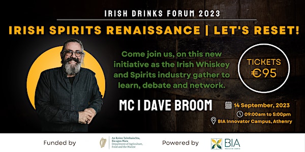 Irish Drinks Open Forum  2023 - Irish Spirits Renaissance | Let's Reset! event promotion