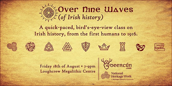 Over Nine Waves (of Irish history) event promotion